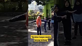 variasi bertumpu dan keseimbangan-gerakqn tangan meniru burung terbang #shorts #pjok #gpjokbelajar