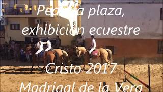 Cristo 2017, Pedir la plaza,  exhibición ecuestre, Madrigal de la Vera