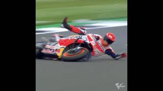 Godspeed 😱😱 Marq Marquez Crash 274 Kmh Rider OK #BritishGP #shorts