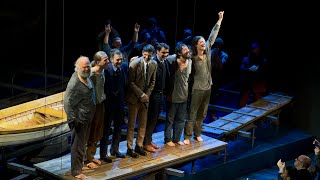 The Avett Brothers sing “Swept Away” at Broadway Night Curtain Call