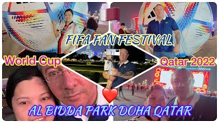 WORLDCUP QATAR2022 FIFA FAN FESTIVAL AL BIDDA PARK DOHA QATAR ENJOYING MOMENT #worldcupqatar2022