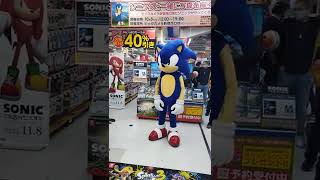 Sonic at Bic Camera's retail store in shinkuju #sonicthehedgehog