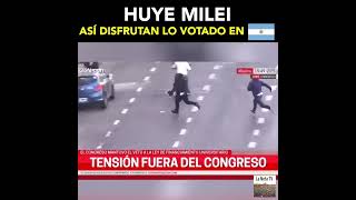 Huy Milei, así disfrutan lo votado en Argentina