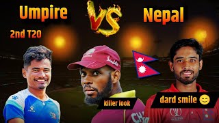 Nepal vs West Indies A 2nd t20 Rohit poudel well batting poor umpiring