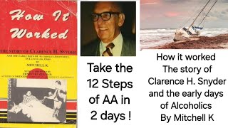 @AA100011 - Clarence Snyder, take the 12 steps in 2 days !!