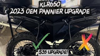 KLR650 OEM Pannier Upgrade only $35!!