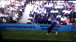 Nick Kyrgios' tweener at Fever - Tree - Championships Queen's Club 2018 (ATP 250)  vs Kyle Edmund