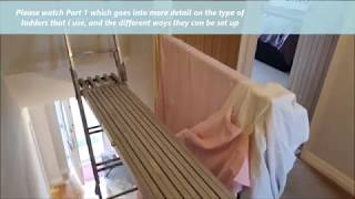 Hall stairs and landing access equipment for painting and decorating Part 2