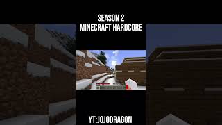 Hardcore Minecraft Part 1 #shorts #minecraft #season2