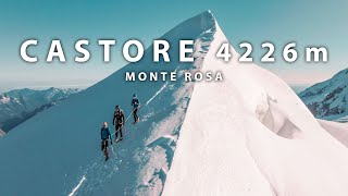 PUNTA CASTORE 4226m Monte Rosa •  Via Normale dal Rifugio Quintino Sella al Felik