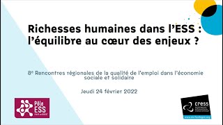 8e Rencontres Régionales de la Qualité de l'Emploi