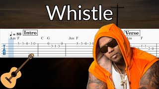 Whistle - Guitar Solo Tab Easy