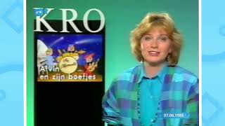 KRO | Aankondiging door Maud van der Kroon ( 07.06.1986)