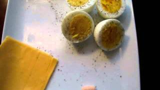 Atkins Induction Breakfast - Hard boiled Eggs, Cheese