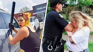 When Dumb Karens Try To Attack Cops...