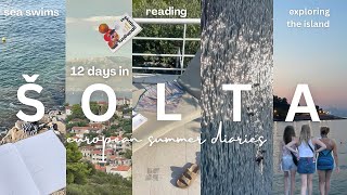 12 days in šolta, croatia (2024 vlog) | euro summer diaries 🐠, sea swims, reading, exploring.