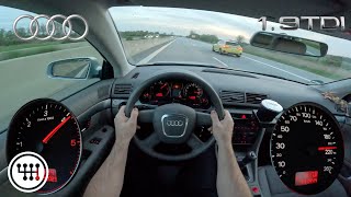 2005 Audi A4 B7 8E 1.9TDI Top Speed Drive on the GERMAN AUTOBAHN