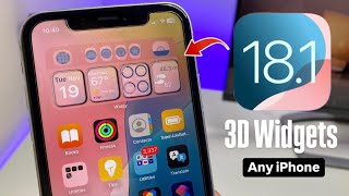 iOS 18.1 New 3D Homescreen Widgets - Enable Now any iPhone