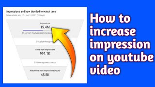 How to increase impression on youtube video