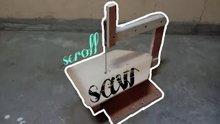 DIY SCROLL SAW, MADE FROM PLYWOOD