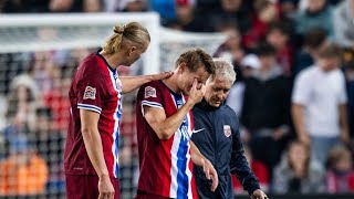 Odegaard carried off pitch in tears after nasty ankle injury in Norway game