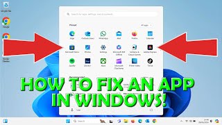 🟢 How To Fix An App In Windows 🟢