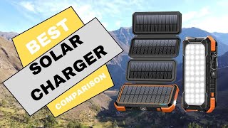 The best portable solar chargers with four solar panels: BLAVOR vs Hiluckey. #review