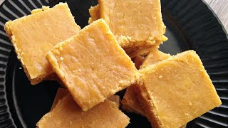 Besan Coconut Burfi Recipe | Coconut Besan Burfi | Gram Flour & Coconut Fudge | Besan Barfi Recipe