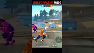 unstoppable m500 headshot #short  #freefire #freefireshort