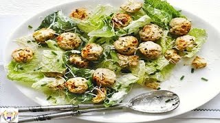 Turkey meatball Caesar salad