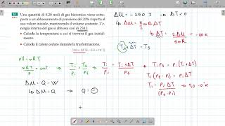 Problemi svolti di termodinamica - Primo principio - 07
