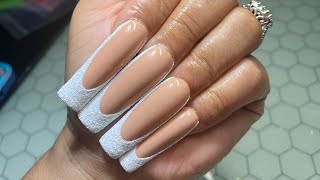 Glitter Frenchies | Bridesmaid Nails |✨😍