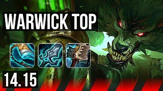 WARWICK vs GNAR (TOP) | 7 solo kills, 1000+ games | EUW Master | 14.15