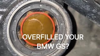 Too much oil in your BMW R1200GS?