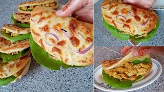 خبز البصل بالجبن مع الدجاج  CHEESE ONION BREAD WITH CHICKEN