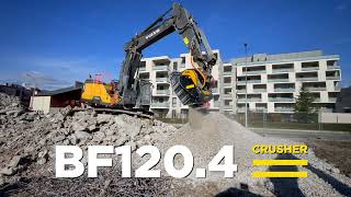 BF120.4 crusher bucket and the iron separator