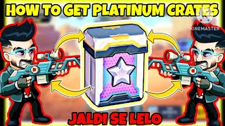 HOW TO GET PLATINUM CRATES IN BATTLE STARS || BATTLE STARS PLATINUM CRATE TRICKS