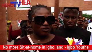 we say no to sit-at-home in Igbo land -Igbo youths rally....@herotvng