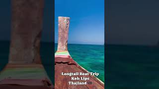 Longtail trip 🏝️🇹🇭💙 #thailand #travel #vacation #kohlipe