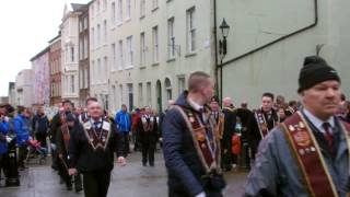 PARADING INTO THE  CATHEDRAL @ SHUTTING OF THE GATES ( LUNDY DAY) 2013