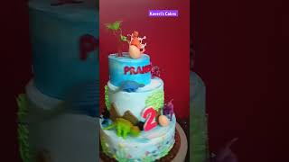 #Kaveri's cakes 🎂 dinosaur Theme cake