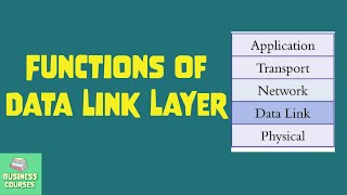 Functions of the Data Link layer in TCP/IP model