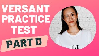 VERSANT English Speaking Test Demo PART D |  Tips to Pass Versant for Job Seekers