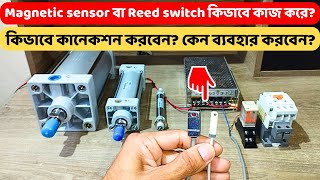 Magnetic sensor, magnetic switch, reed switch কিভাবে কাজ করে? কানেকশন এবং কেন ব্যবহার করবেন?