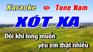 Karaoke Xót Xa Tone Nam Nhạc Sống