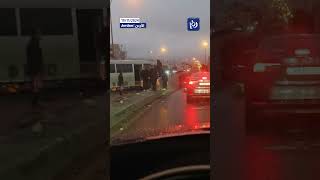 Traffic accidents and landslides on the streets of Amman