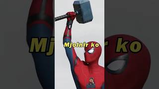 Who can lift thor mjolnir 💀 #pjexplaind #marvel #ajexplained #tkexplained #avengers #spiderman