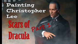 Painting Christopher Lee as Dracula Part 1