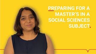 Preparing for a Master’s in a social sciences subject