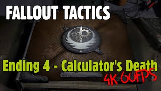 Fallout Tactics - Player kills the Calculator // 4K, AI Restored